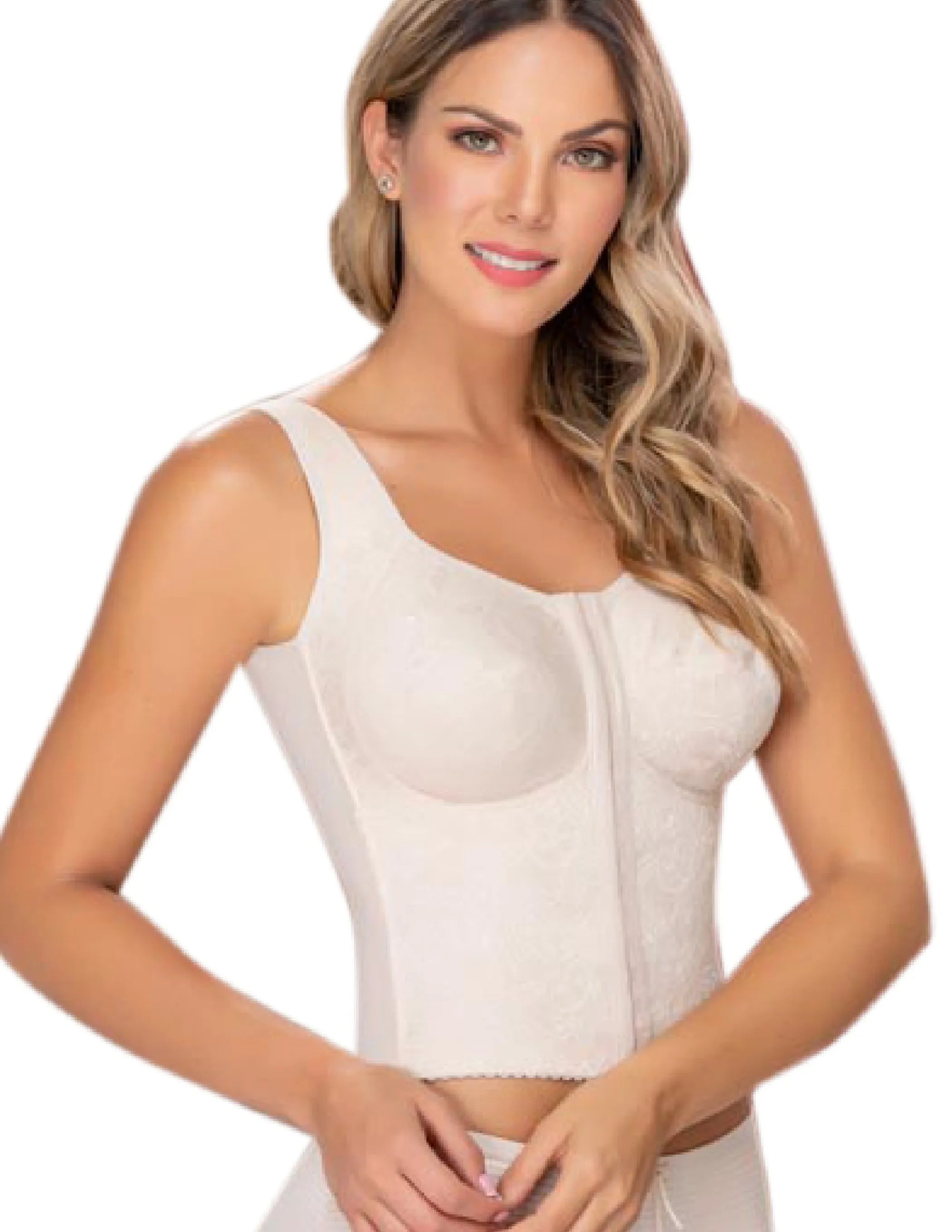Siluet  Longline posture corrector bra with padded straps