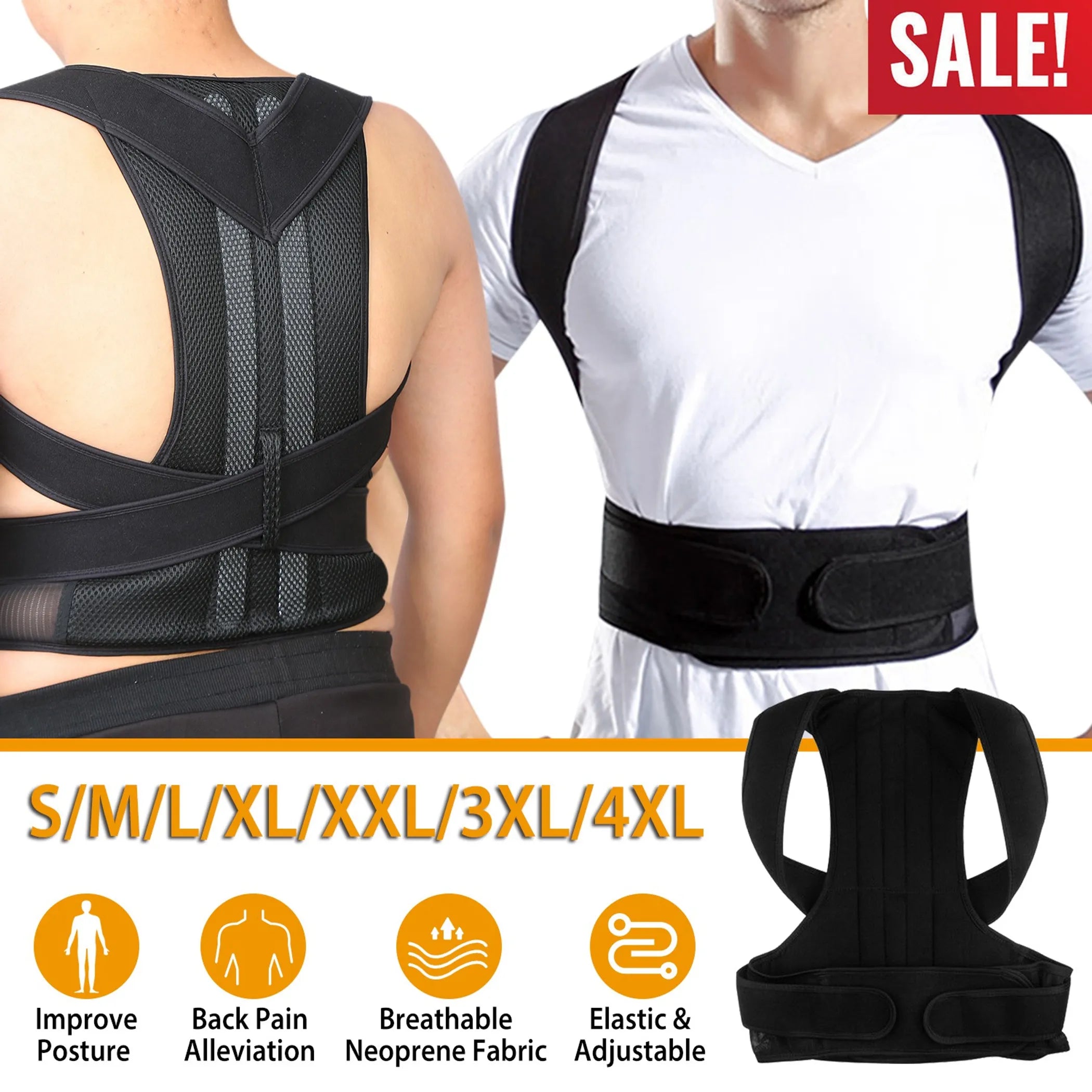 Unisex Back Posture Corrector Lumbar