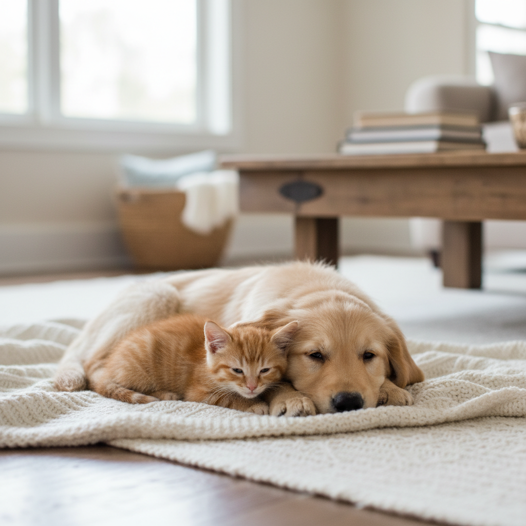 Puppy and Kitten
